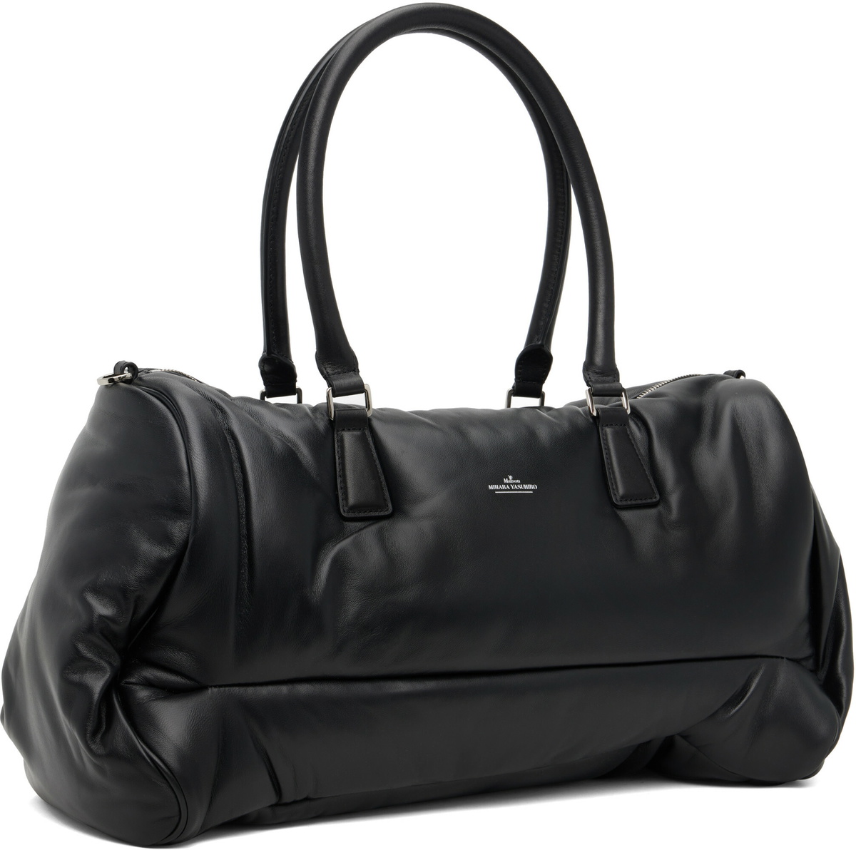 Maison MIHARA YASUHIRO Black 'Pucker' Duffle Bag