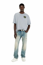 Diesel T-shirt with Diesel Industry chest print - T-Shirts Mens in Grey