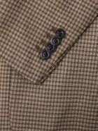 Boglioli - Houndstooth Virgin Wool-Blend Blazer - Brown