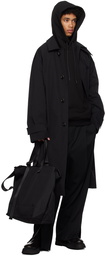 Juun.J Black Vented Coat