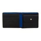 Giorgio Armani Black Leather Pebbled Wallet