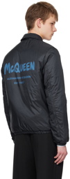 Alexander McQueen Navy Graffiti Jacket