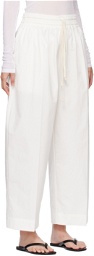 Subtle Le Nguyen White Wrinkled Lounge Pants