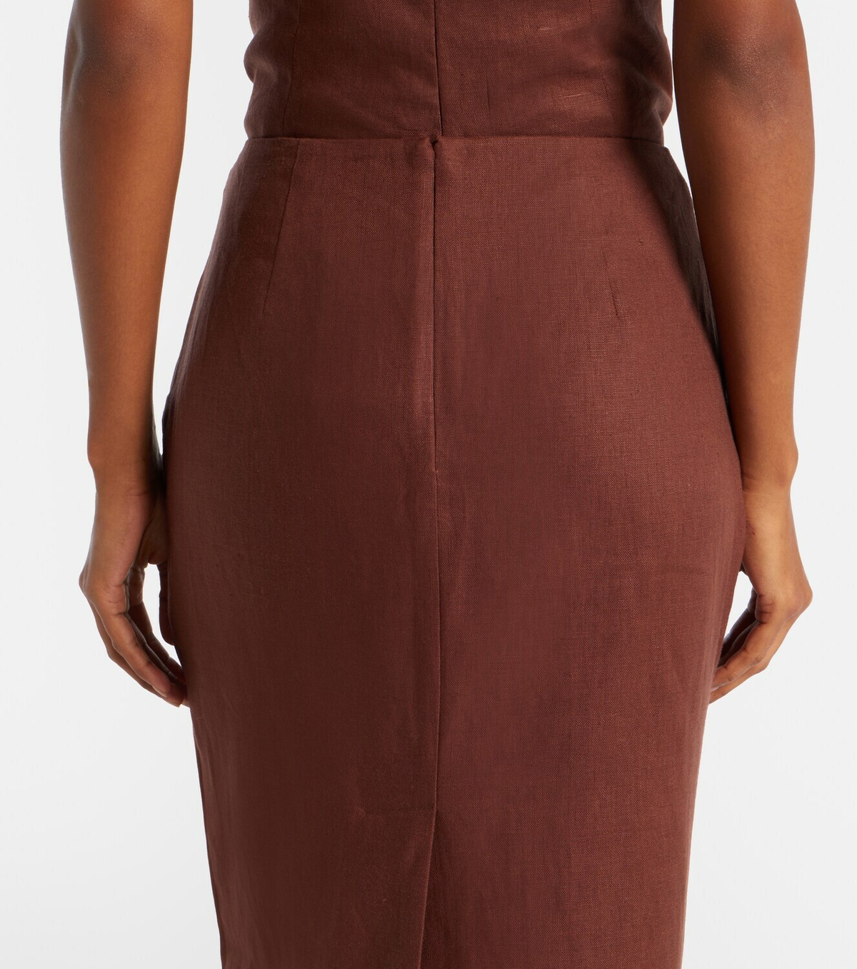 Posse Sabine linen pencil skirt