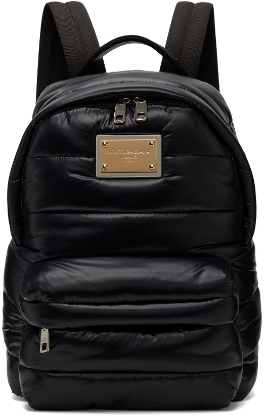 Photo: Dolce & Gabbana Black Padded Backpack