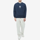 Dancer Men's Flower Logo Crew Sweat in Dark Navy