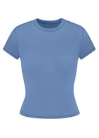 Skims Stretch-jersey T-shirt Blue
