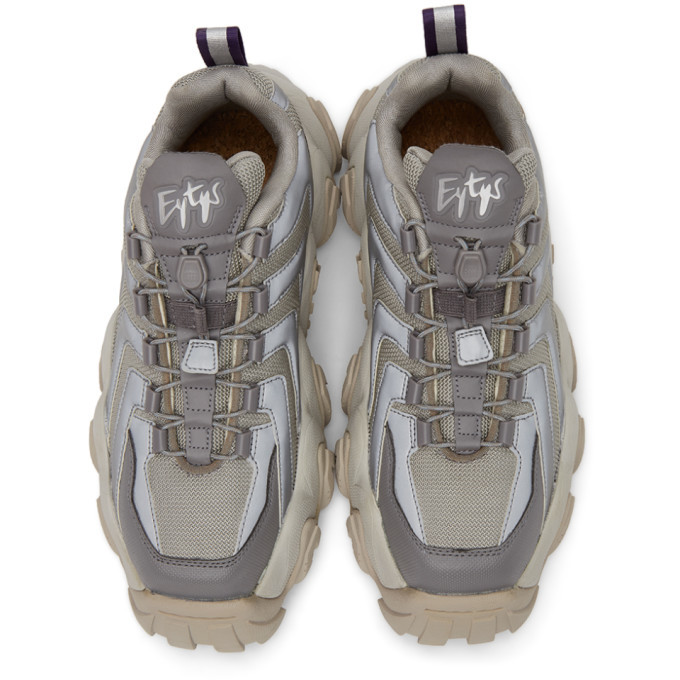 Eytys Grey Reflective Silver Cloud Sneakers Eytys