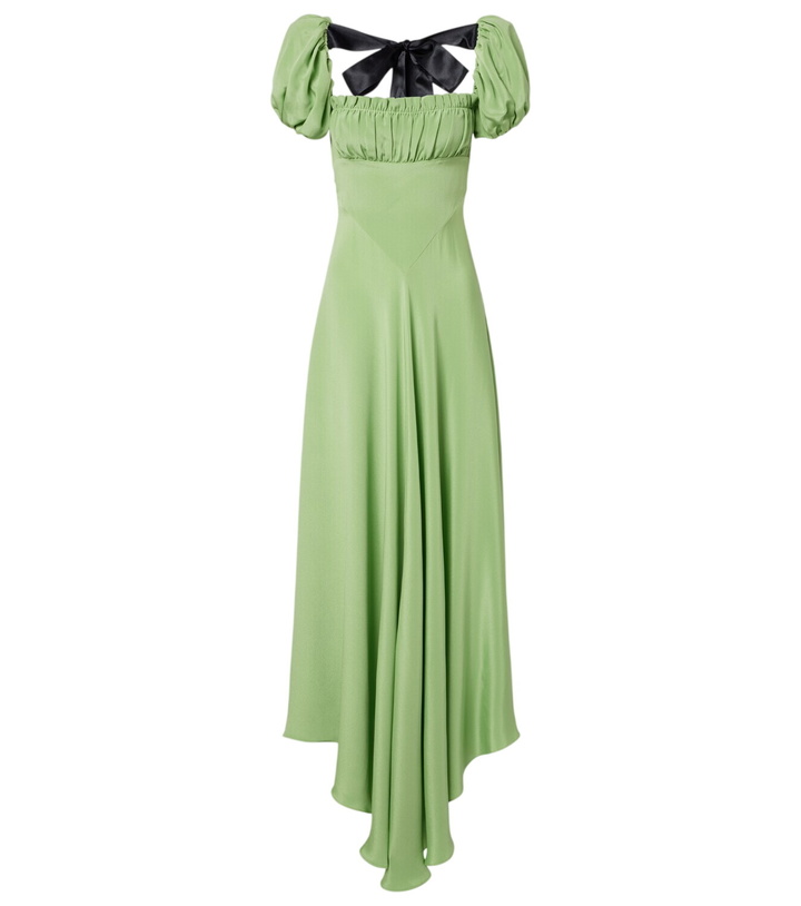 Photo: Rodarte Puff-sleeve silk crêpe maxi dress