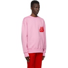 SSENSE WORKS SSENSE Exclusive Jeremy O. Harris Pink Rose Sweatshirt