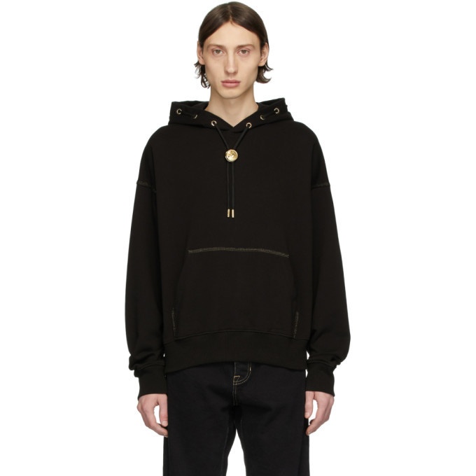 Photo: Versace Jeans Couture Black Bolo Tie Hoodie