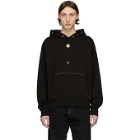 Versace Jeans Couture Black Bolo Tie Hoodie