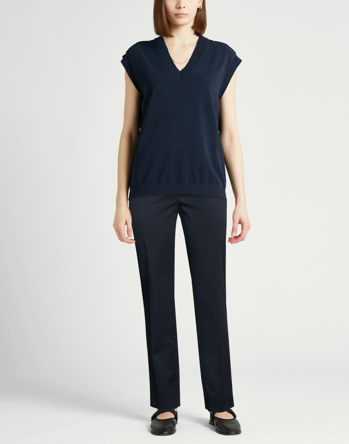 Peserico Sign Womens Pants Midnight in Blue