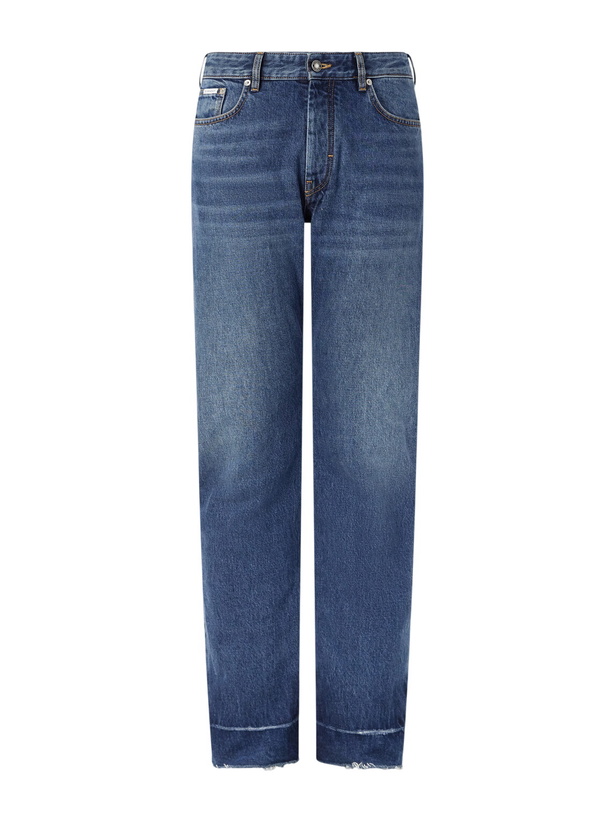 Photo: Givenchy - Straight-Leg Fringed Jeans - Blue