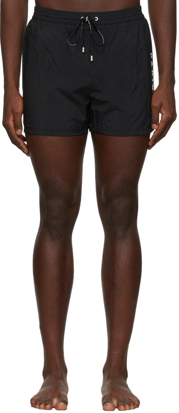 Photo: Balmain Black Logo Swim Shorts