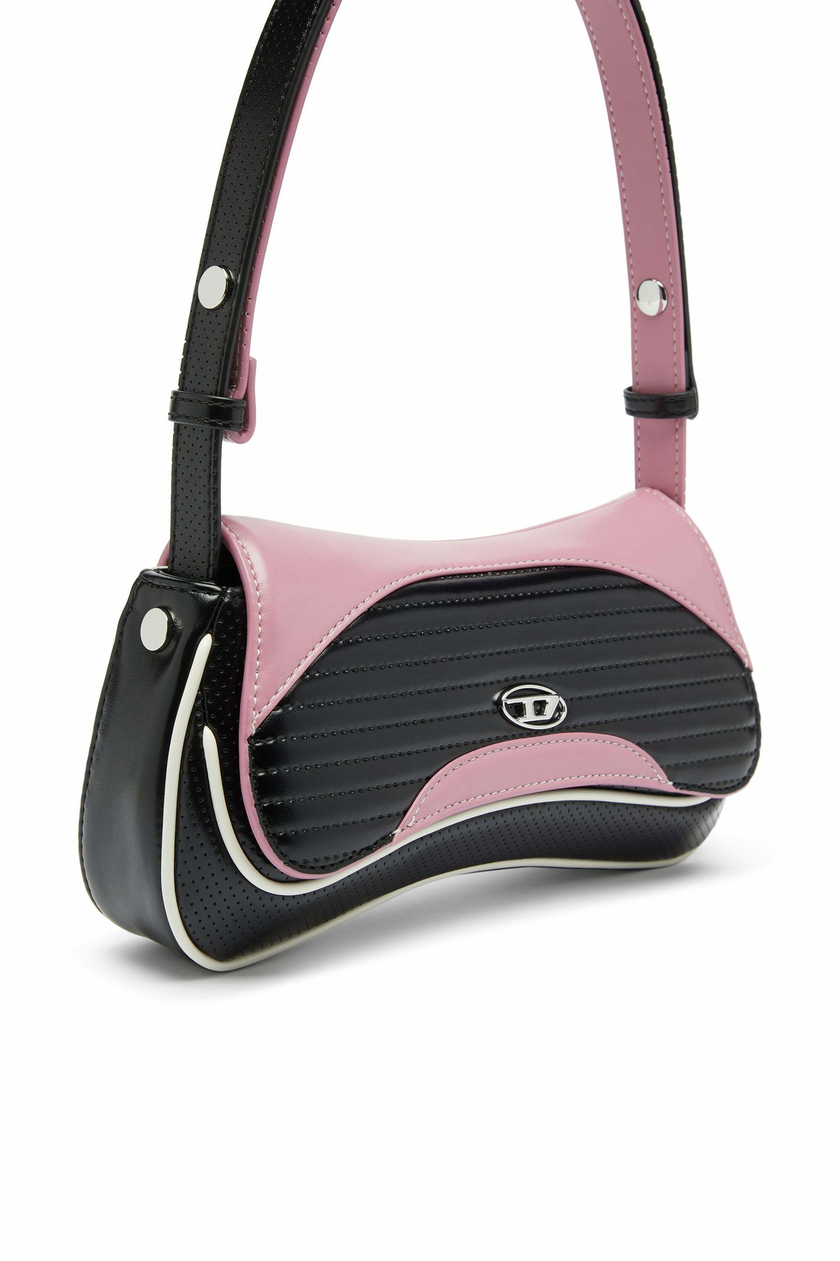 Diesel Play - Clutch with colour-block design - Clutches - Woman -