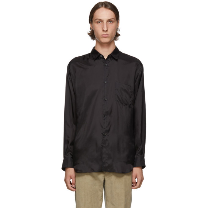 Photo: Comme des Garcons Shirt Black Taffeta Shirt