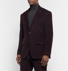 Canali - Aubergine Kei Slim-Fit Cotton-Blend Corduroy Suit Jacket - Purple