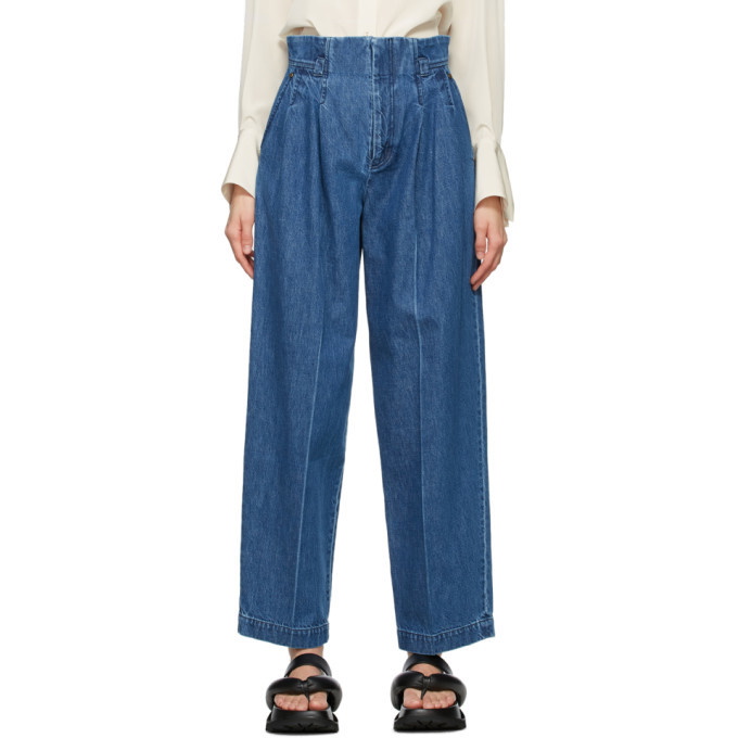 Mame Kurogouchi Blue High-Waisted Jeans Mame Kurogouchi