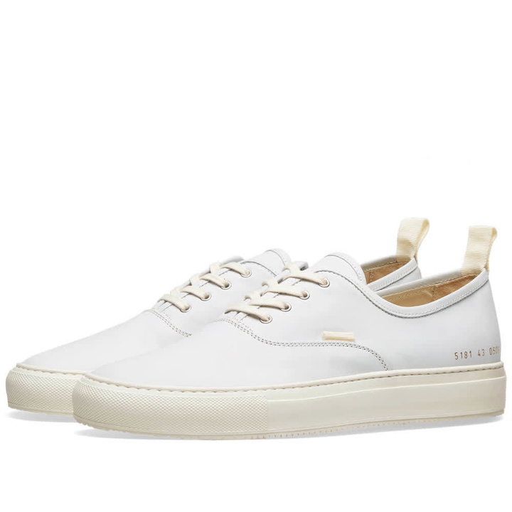 Photo: Common Projects Four Hole Nubuck White