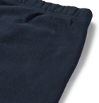 Champion - Slim-Fit Melange Fleece-Back Cotton-Blend Jersey Sweatpants - Blue