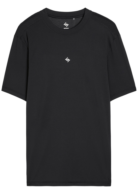 Photo: Represent 247 Numbers Stretch-jersey T-shirt Black