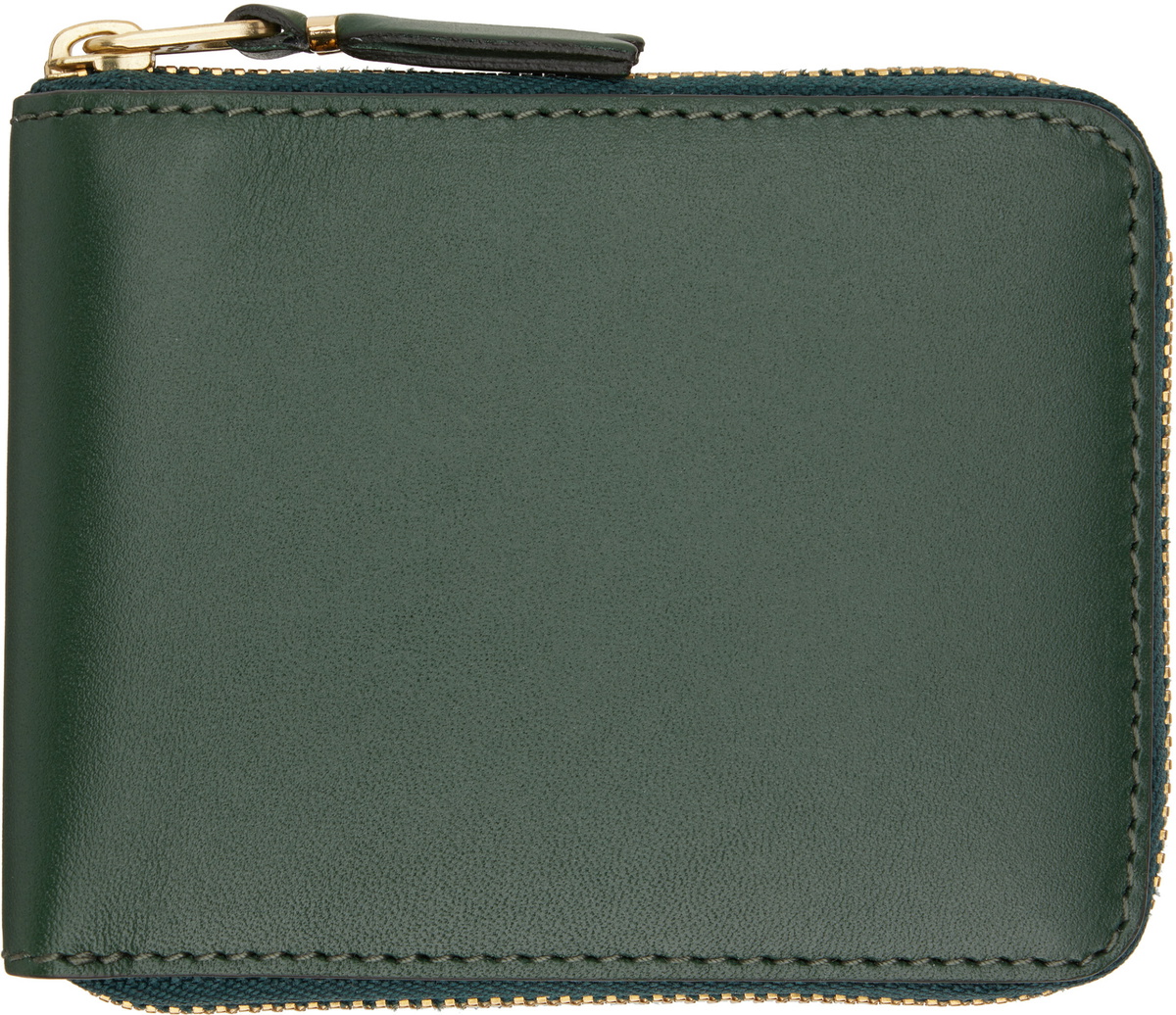 COMME des GARÇONS WALLETS Green Classic Leather Line Wallet