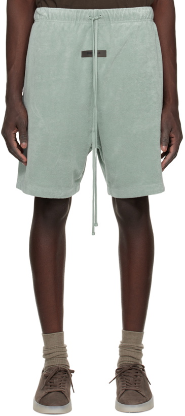 Photo: Essentials Blue Drawstring Shorts