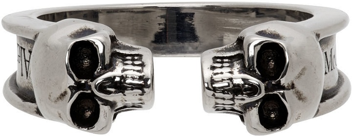 Photo: Alexander McQueen Silver Skull Open Band Ring