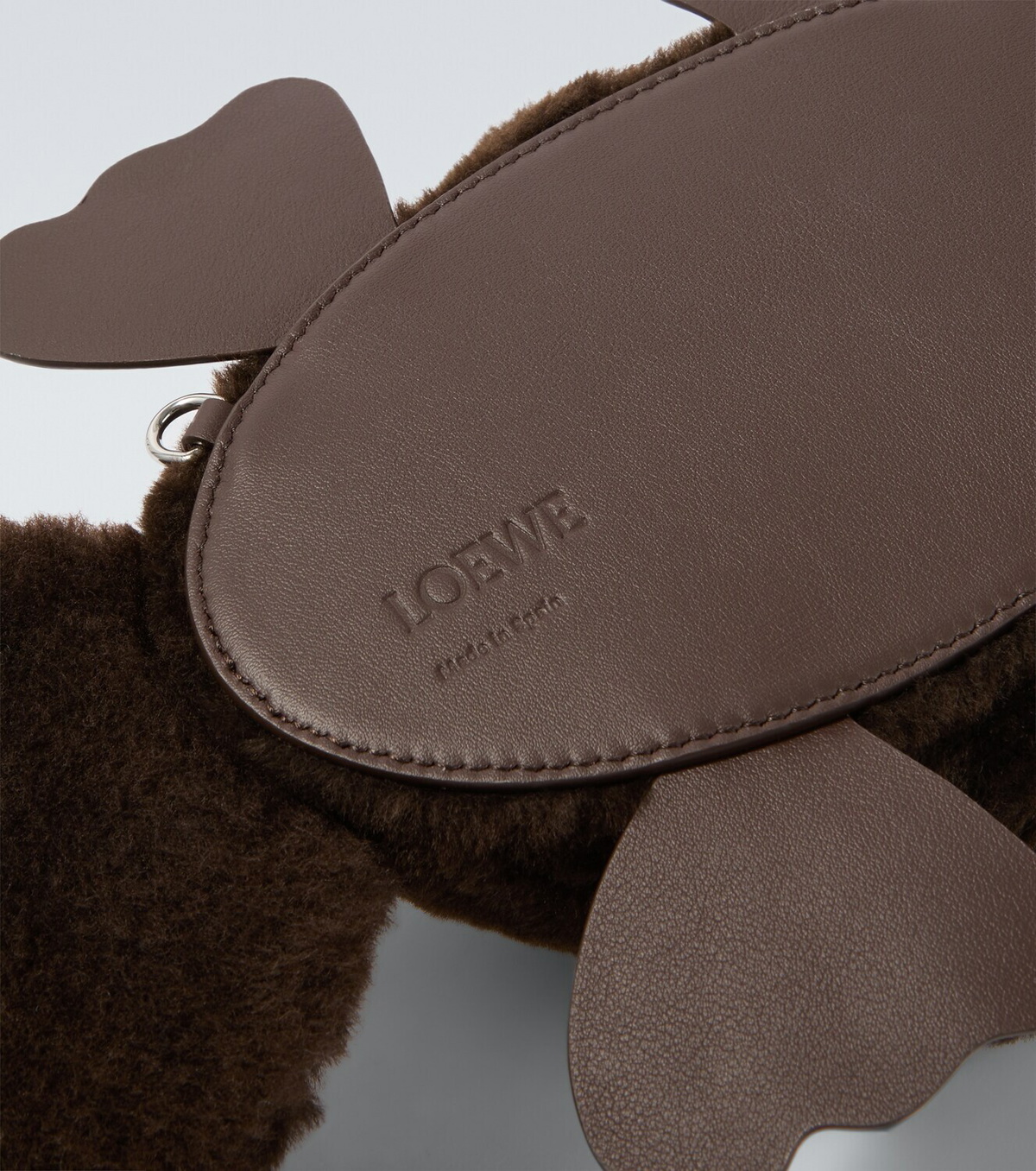 Loewe Platypus shearling crossbody bag