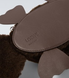 Loewe Platypus shearling crossbody bag