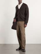 Margaret Howell - Tapered Cotton-Blend Canvas Trousers - Green