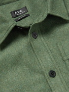 A.P.C. - Basile Wool-Blend Overshirt - Green