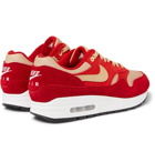 Nike - atmos Air Max 1 Premium Retro Suede, Nubuck and Mesh Sneakers - Men - Red