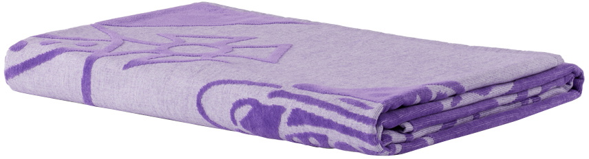Vivienne Westwood Purple Chain Orb Beach Towel