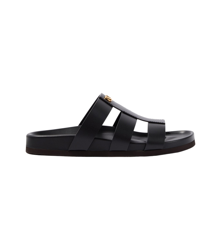 Photo: Valentino Garavani Studshield VLogo leather sandals