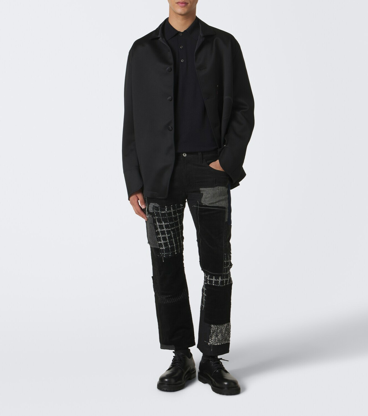 Junya Watanabe Patchwork cotton straight pants
