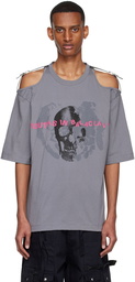 Youths in Balaclava Gray Cotton T-Shirt