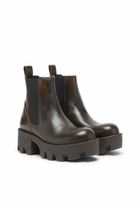 Diesel D-Hammer - Chelsea boots in leather with lug sole - Boots Womens in Brown
