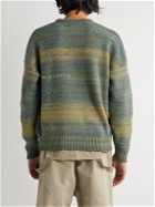 Visvim - Amplus Striped Wool-Blend Sweater - Green