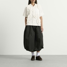 Story mfg. Women's Hand Applique Greetings Shirt in Ecru Fossil
