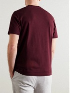 Kingsman - Logo-Embroidered Pima Cotton-Jersey T-Shirt - Burgundy