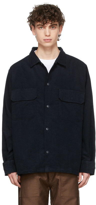 Photo: Nanamica Navy Hybrid CPO Shirt