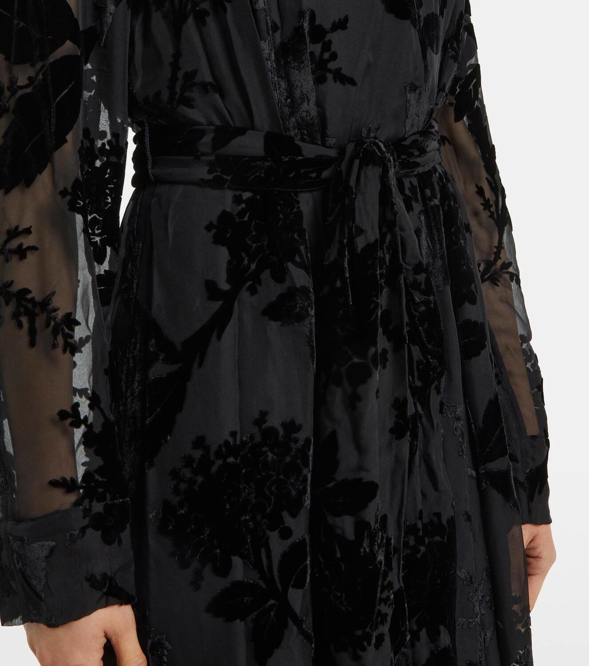 strapless open back dress Stolen Stores Ms. Pleat Two-Tone Cut-Out Dress in Longan