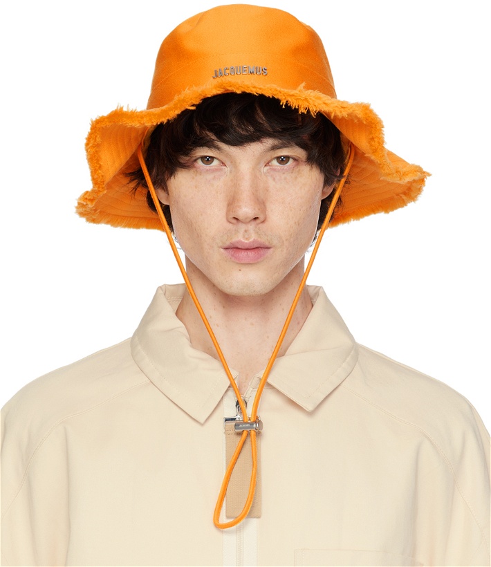 Photo: Jacquemus Orange Les Classiques 'Le bob Artichaut' Hat