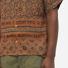 Story mfg. Men's Shore Vacation Shirt in Burnt Ajrak