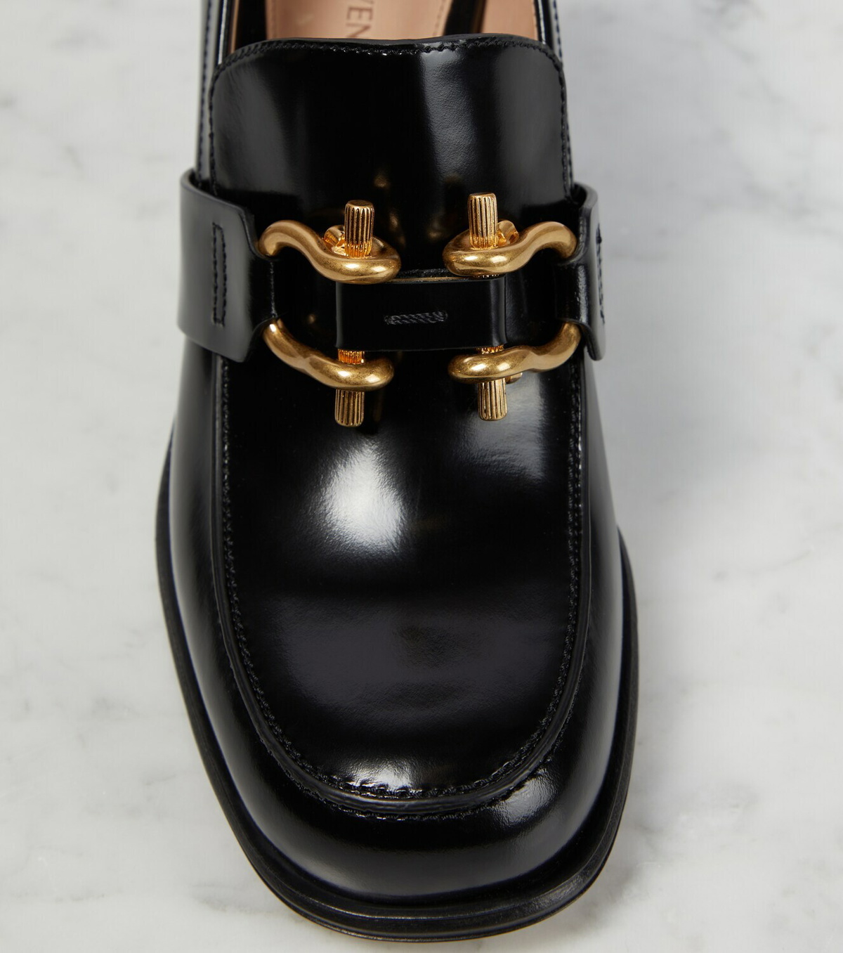 Bottega Veneta Monsieur 70 leather loafer pumps Bottega Veneta