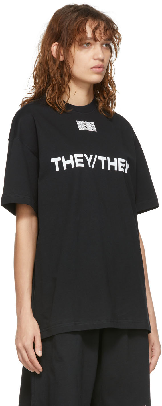 VTMNTS Black 'They/Them' T-Shirt VTMNTS