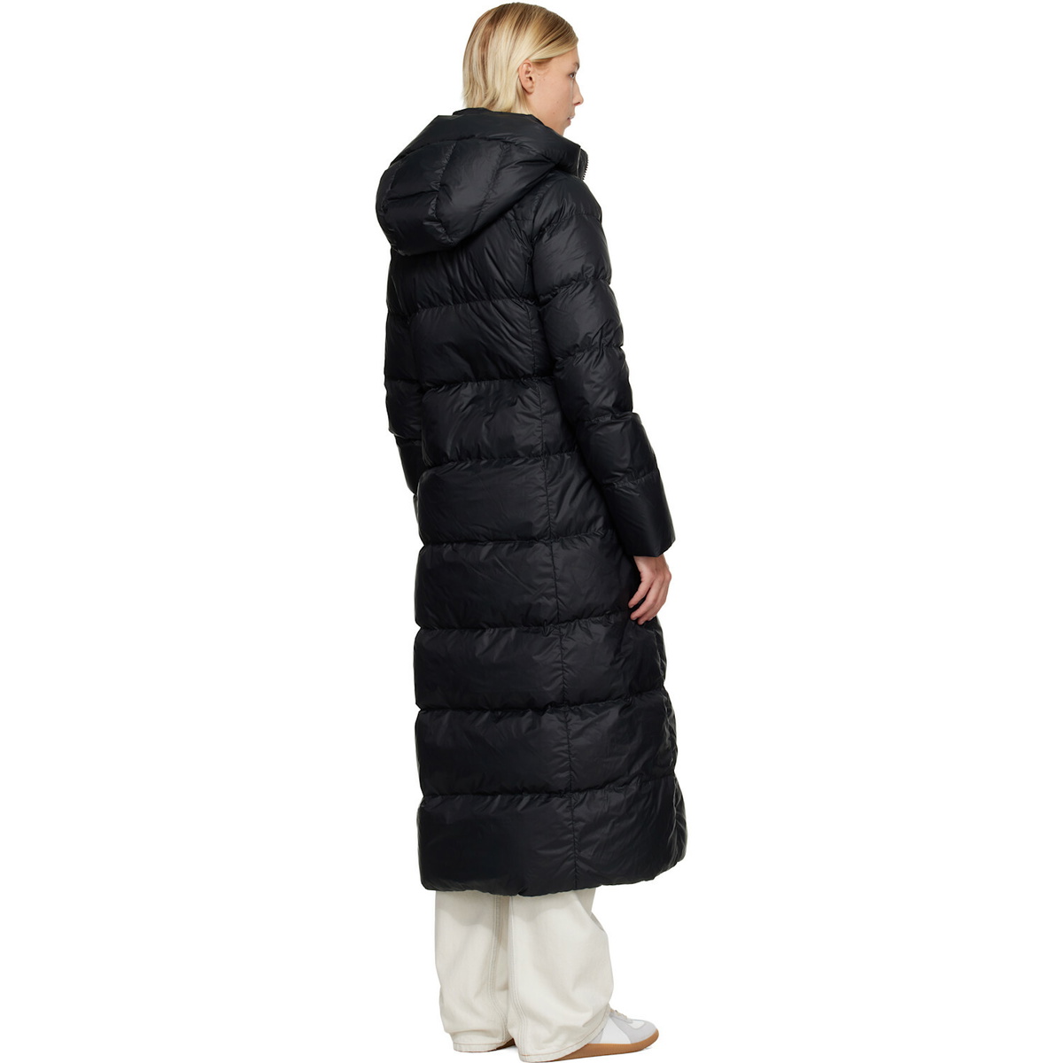 Canada Goose Black 'Tonal Label' Mystique Down Coat
