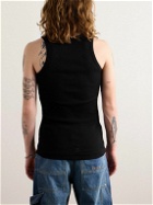 Givenchy - Slim-Fit Ribbed Stretch-Cotton Tank Top - Black
